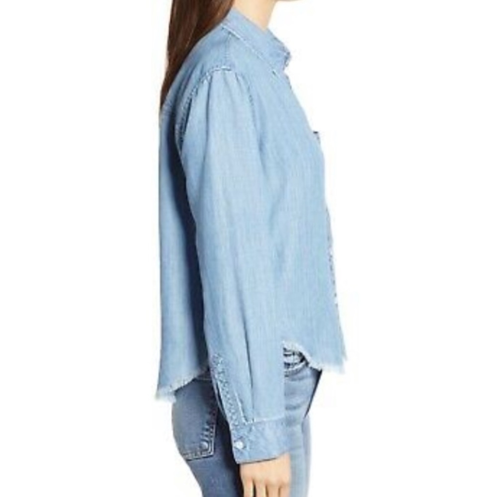 Rails Dana Raw Hem Chambray Shirt - Picture 14 of 15